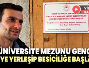 Üniversite Mezunu Genç Köye Yerleşip Besiciliğe Başladı