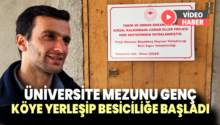 Üniversite Mezunu Genç Köye Yerleşip Besiciliğe Başladı