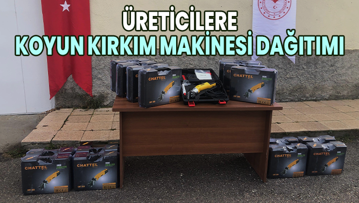 Üreticilere Koyun Kırkım Makinesi Dağıtımı