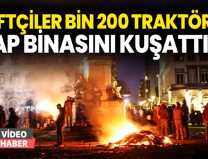 Avrupalı Çiftçiler, 1200 Traktörle Avrupa Parlamentosu’Nu Kuşattı