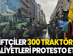 Çiftçiler 300 Traktörle Maliyetleri Protesto Etti!