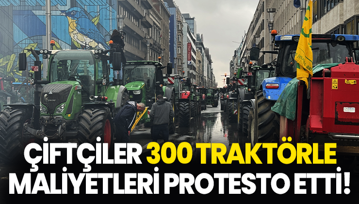 Çiftçiler 300 Traktörle Maliyetleri Protesto Etti!