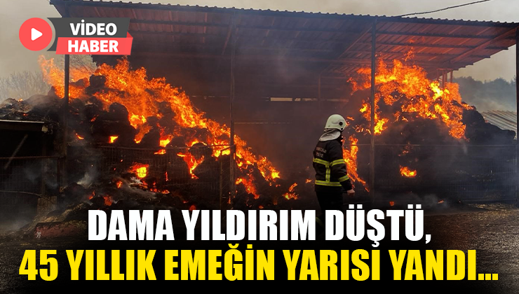 Dama Yıldırım Düştü, 45 Yıllık Emeğin Yarısı Cayır Cayır Yandı