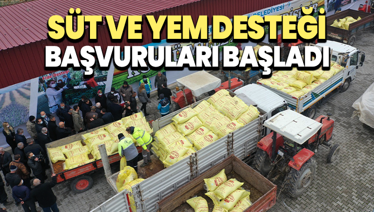 Süt Ve Yem Desteği Başvuruları Başladı