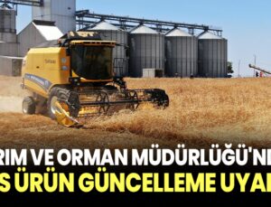 Tarım Ve Orman Müdürlüğü’Nden Çks Ürün Güncelleme Uyarısı