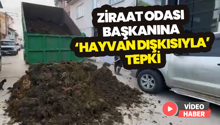 Ziraat Odası Başkanına Hayvan Dışkısıyla Tepki