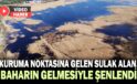 Kuruma noktasına gelen sulak alan, baharın gelmesiyle şenlendi