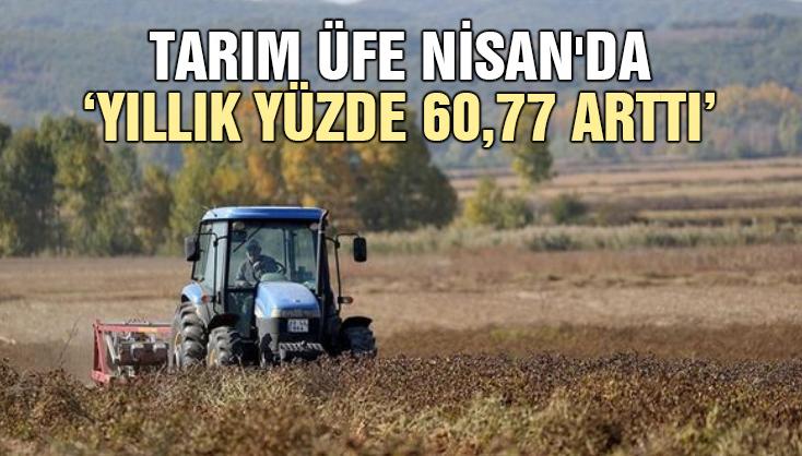 Tarım Üfe Nisan’Da Yıllık Yüzde 60,77 Arttı