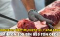 Kırmızı et üretimi 2024 yılında yüzde 11,7 azalarak 2 milyon 105 bin 895 ton oldu