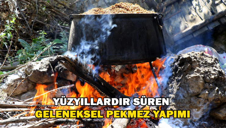 Yüzyıllardır Süren Geleneksel Pekmez Yapımı