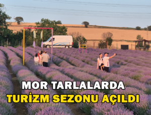 Mor Tarlalarda Turizm Sezonu Açıldı