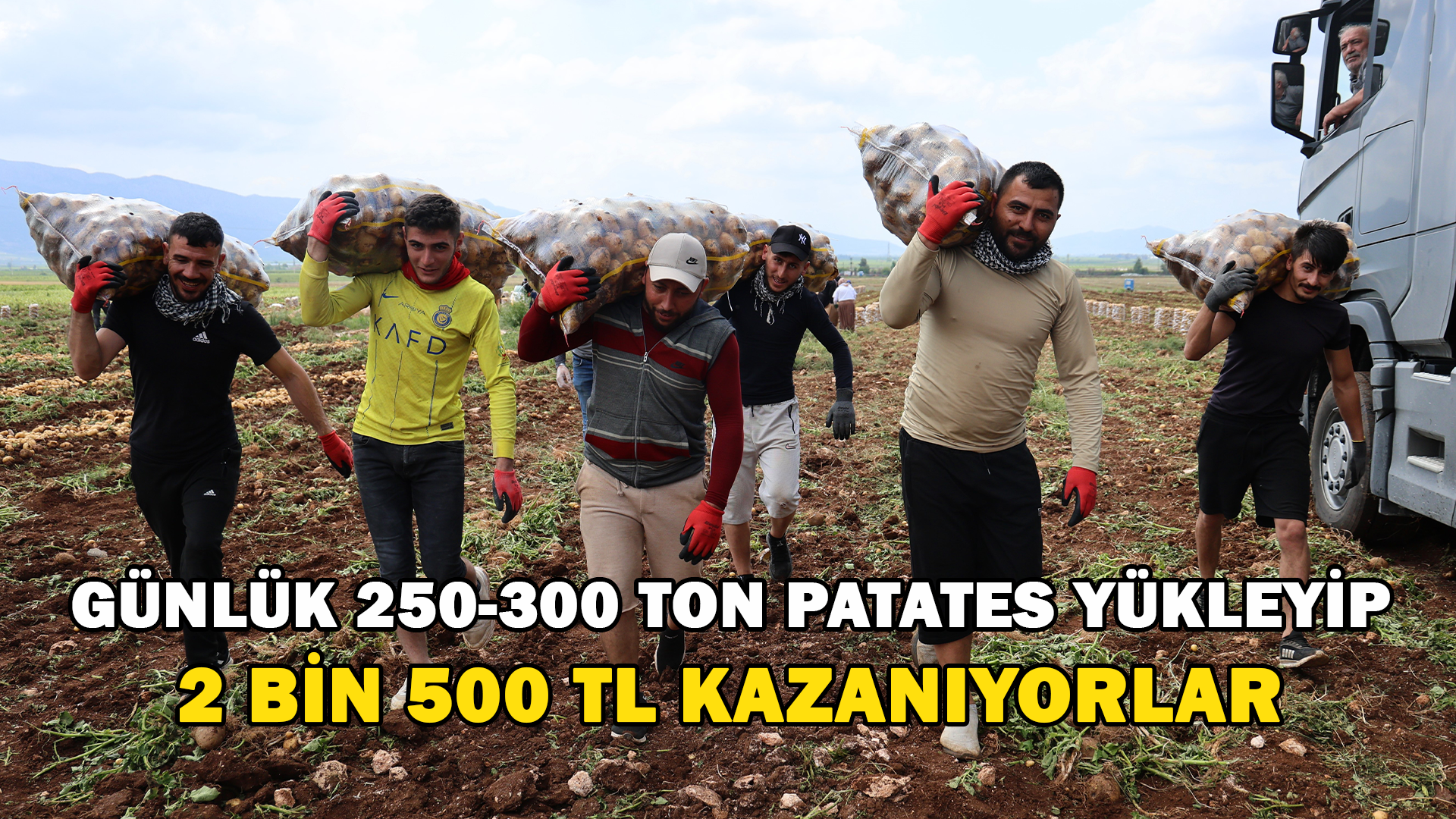 Bunlar Özel İşçiler: Günlük 250-300 Ton Patates Yükleyip 2 Bin 500 TL Kazanıyorlar