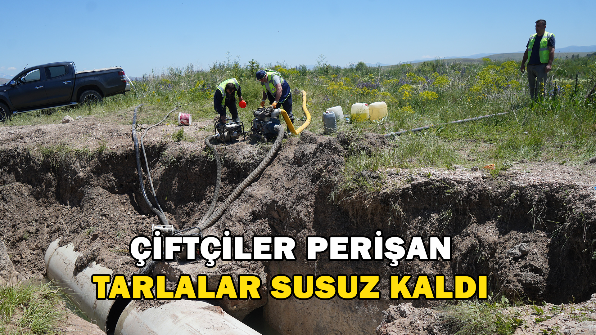 Her Sene Aynı Çile: Sürekli Patlayan Sulama Borusu Çiftçiyi Perişan Etti Tarlalar Susuz Kaldı