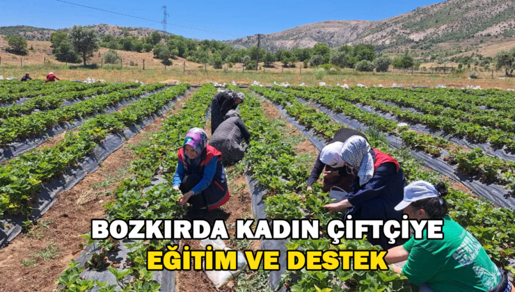Bozkırda Kadın Çiftçiye Eğitim Ve Destek