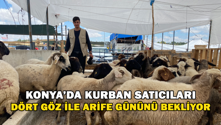 Konya’Da Kurban Satıcıları Arife Gününü Bekliyor