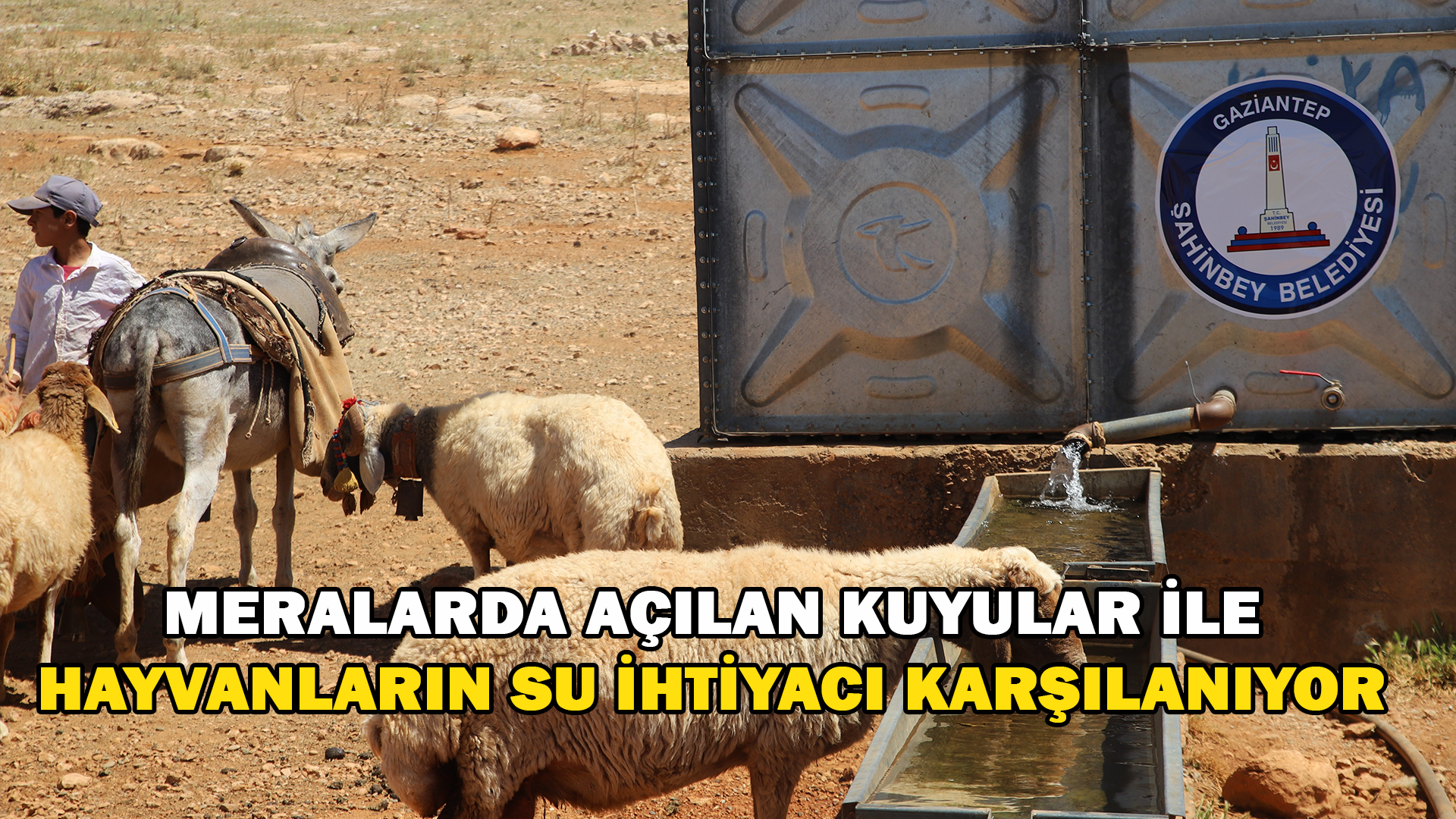 Meralarda Açılan Kuyularla Küçükbaş Hayvanların Su İhtiyacı Karşılanıyor