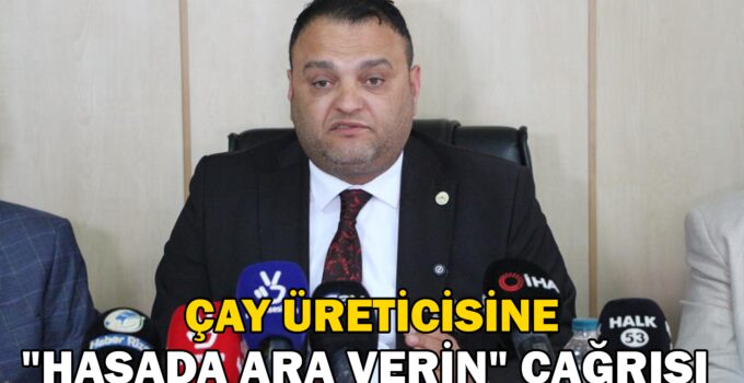 Rize’de çay üreticisine “Hasada ara verin” çağırısı