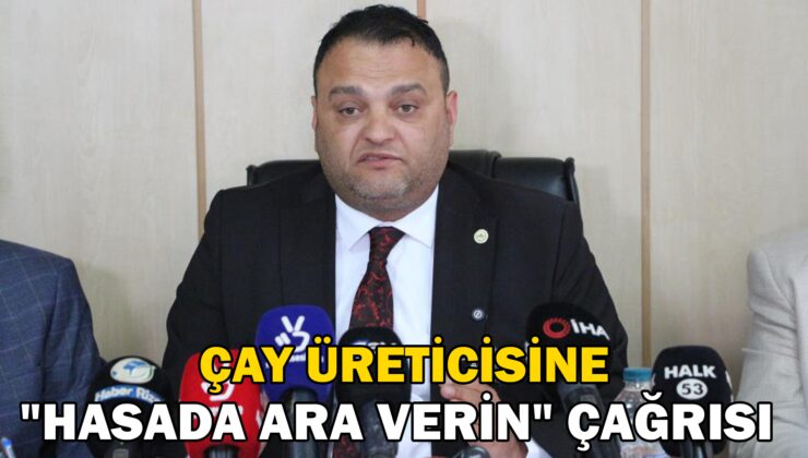 Rize’De Çay Üreticisine “Hasada Ara Verin” Çağırısı