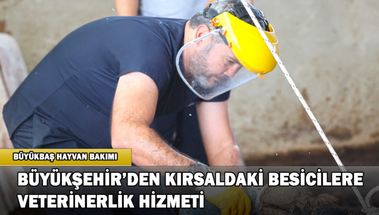 Büyükşehir’den Kırsaldaki Besicilere Veterinerlik Hizmeti