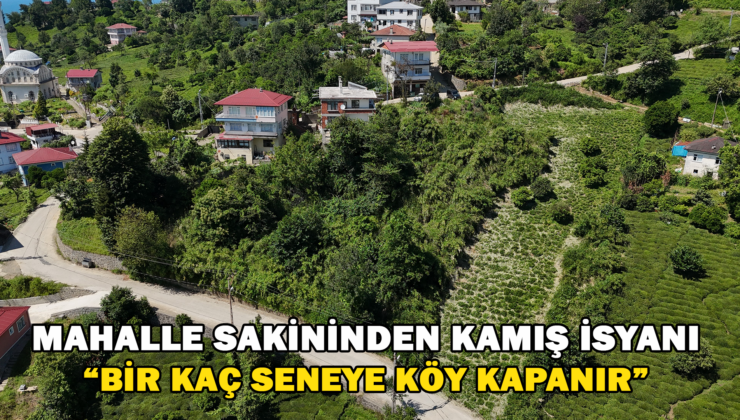 Mahalle Sakininden Kamış İsyanı: “Bir Kaç Sene Sonra Köy Kapanır”