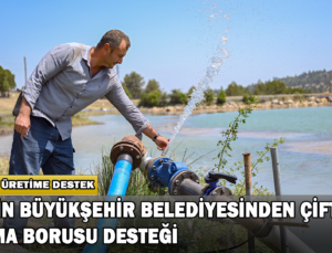 Mersin Büyükşehir Belediyesinden Çiftçiye Sulama Borusu Desteği