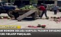 Bir Römork Dolusu Karpuzu Pazarın Ortasında Yere Fırlatıp Parçaladı