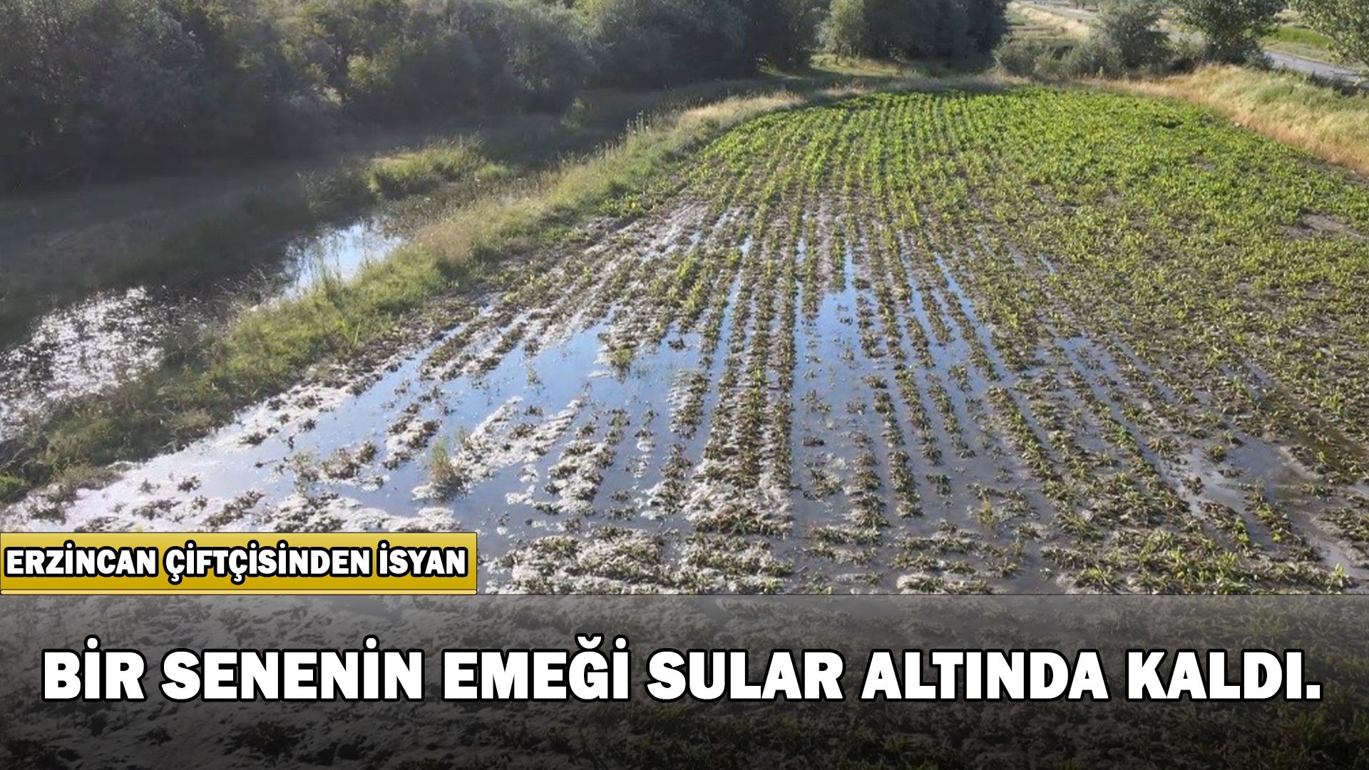 Erzincan’da Çiftçilerin Kanal İsyanı: “Bir Senenin Emeği Sular Altında Kaldı”